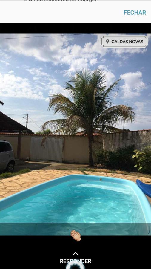 Otima Casa Caldas Novas 2 Km Do Centro Para Ate 14 Pesssoas Com Piscina Aquecida, Churrrasqueira, Wifi Exterior foto